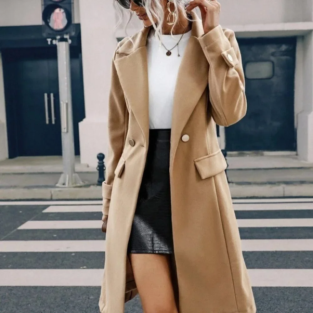 Tan Womens Overcoat